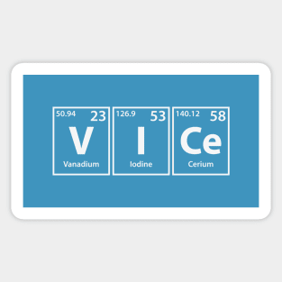 Vice (V-I-Ce) Periodic Elements Spelling Sticker